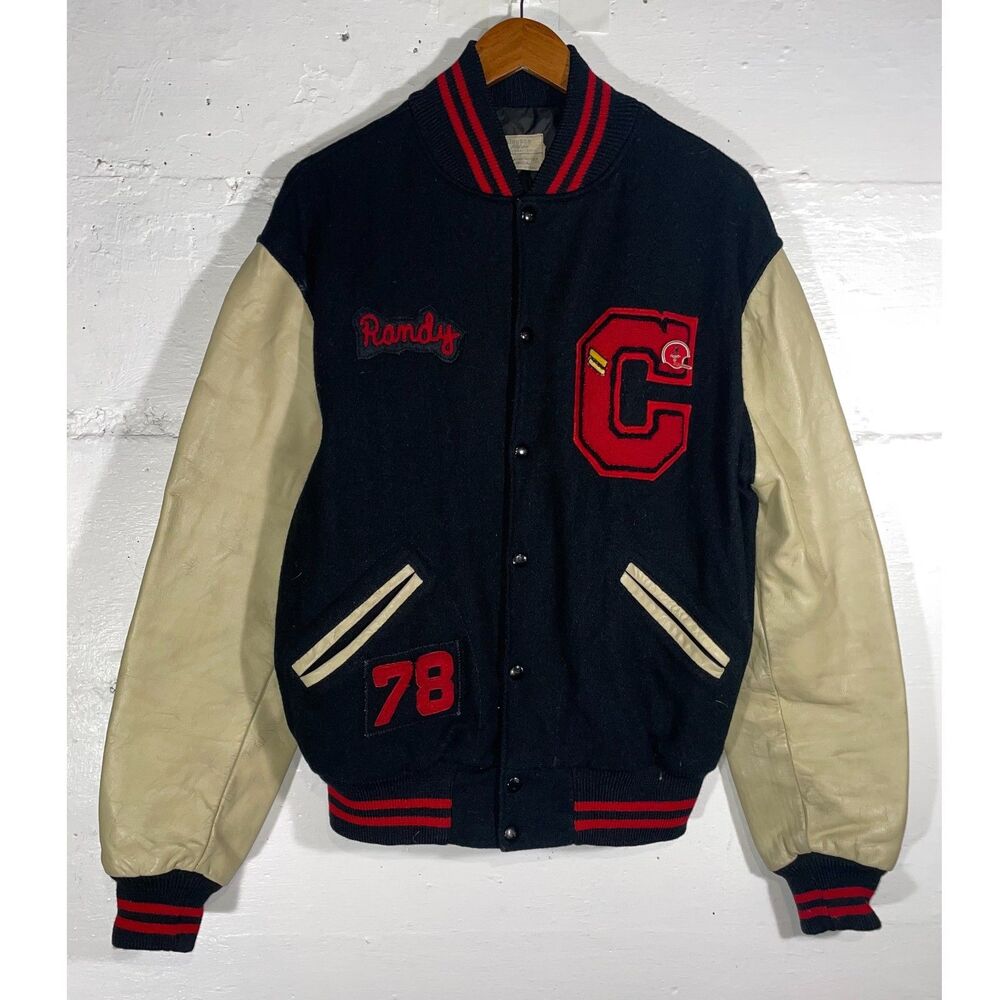 Vintage 1970s Oregon Washington Athletic Letterman Varsity Jacket “Randy” XL
